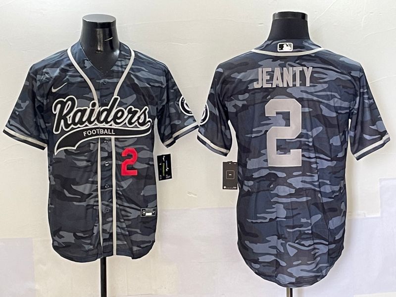 Men 2025 Oakland Raiders #2 Jeanty Camo Joint Name Nike Limited NFL Jersey style 2->oakland raiders->NFL Jersey